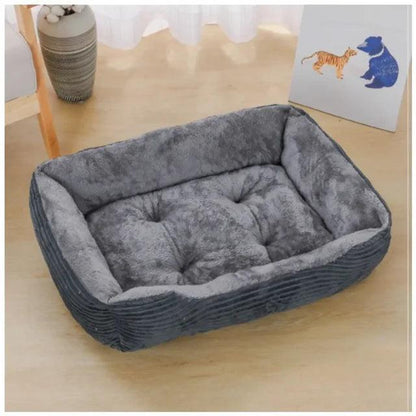 Plush Waterproof Pet Bed for All-Season Comfort