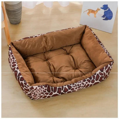 Plush Waterproof Pet Bed for All-Season Comfort