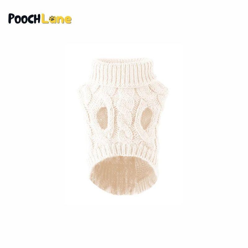 Cozy Cable-Knit Dog Sweater Vest