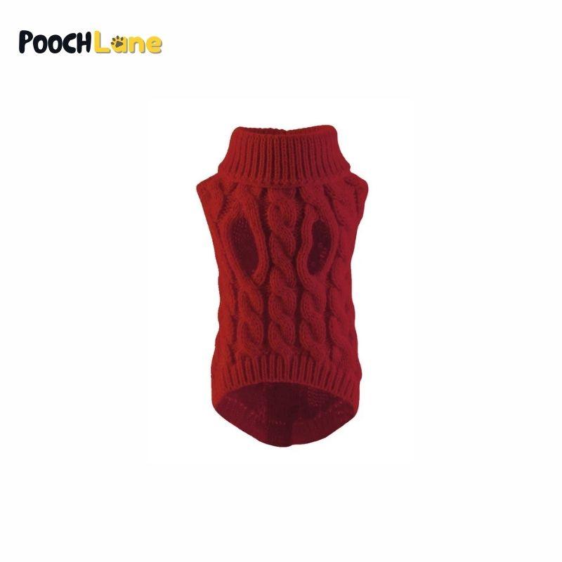 Cozy Cable-Knit Dog Sweater Vest