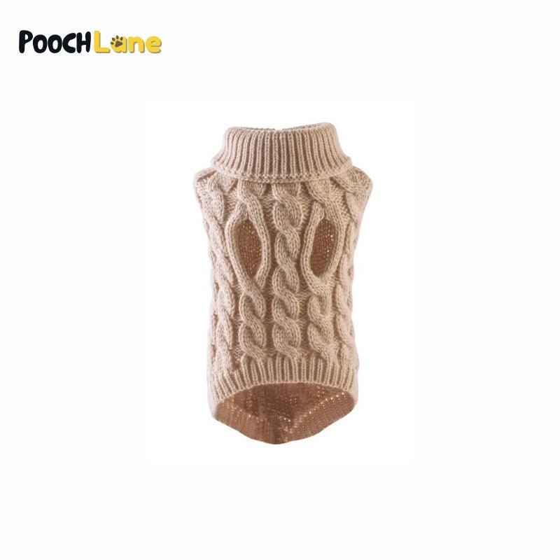 Cozy Cable-Knit Dog Sweater Vest