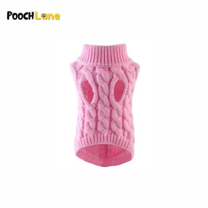 Cozy Cable-Knit Dog Sweater Vest