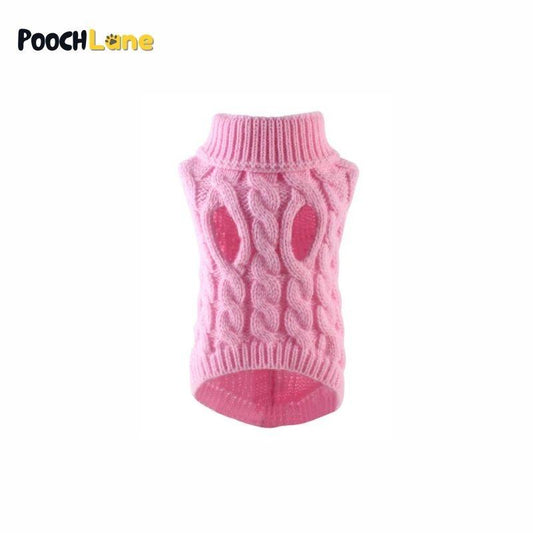 Cozy Cable-Knit Dog Sweater Vest