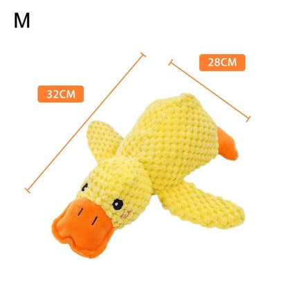 Duck-Shaped Quacking Dog Toy