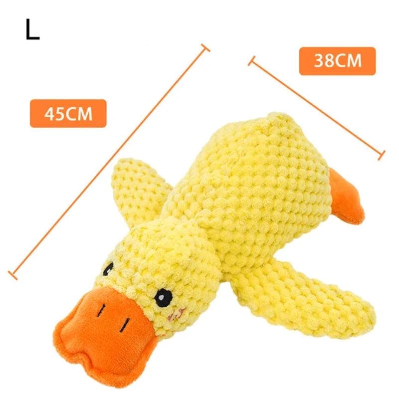 Duck-Shaped Quacking Dog Toy