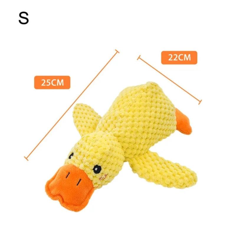 Duck-Shaped Quacking Dog Toy