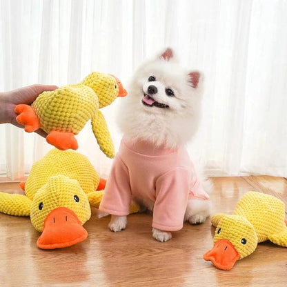 Duck-Shaped Quacking Dog Toy