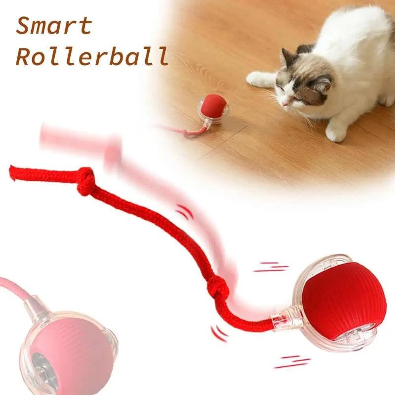 Interactive Smart Rollerball Toy for Cats