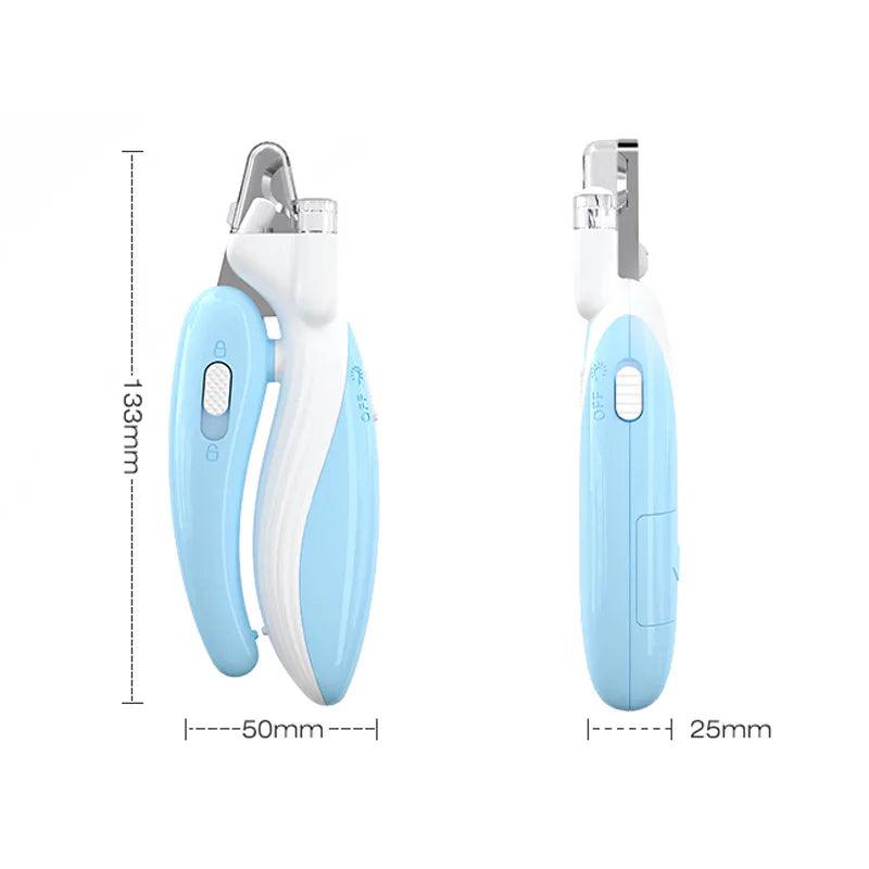 LED Pet Nail Clippers Size