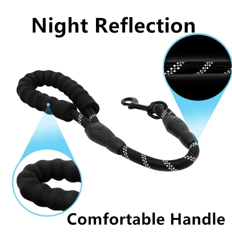 Reflective Control Dog Leash, Night Reflection