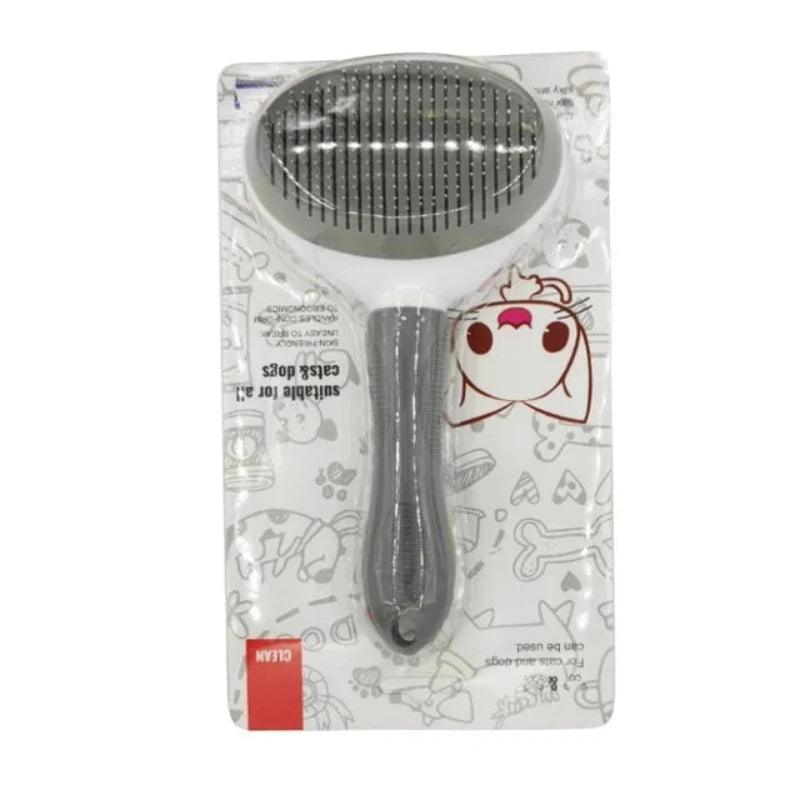 Self-Cleaning Pet Grooming Brush - Easy & Effective Fur Removal

