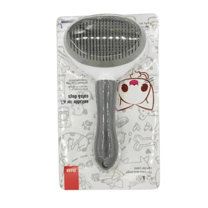 Self-Cleaning Pet Grooming Brush - Easy & Effective Fur Removal

