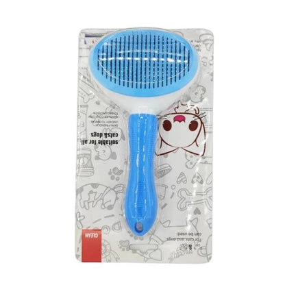 Self-Cleaning Pet Grooming Brush - Easy & Effective Fur Removal

